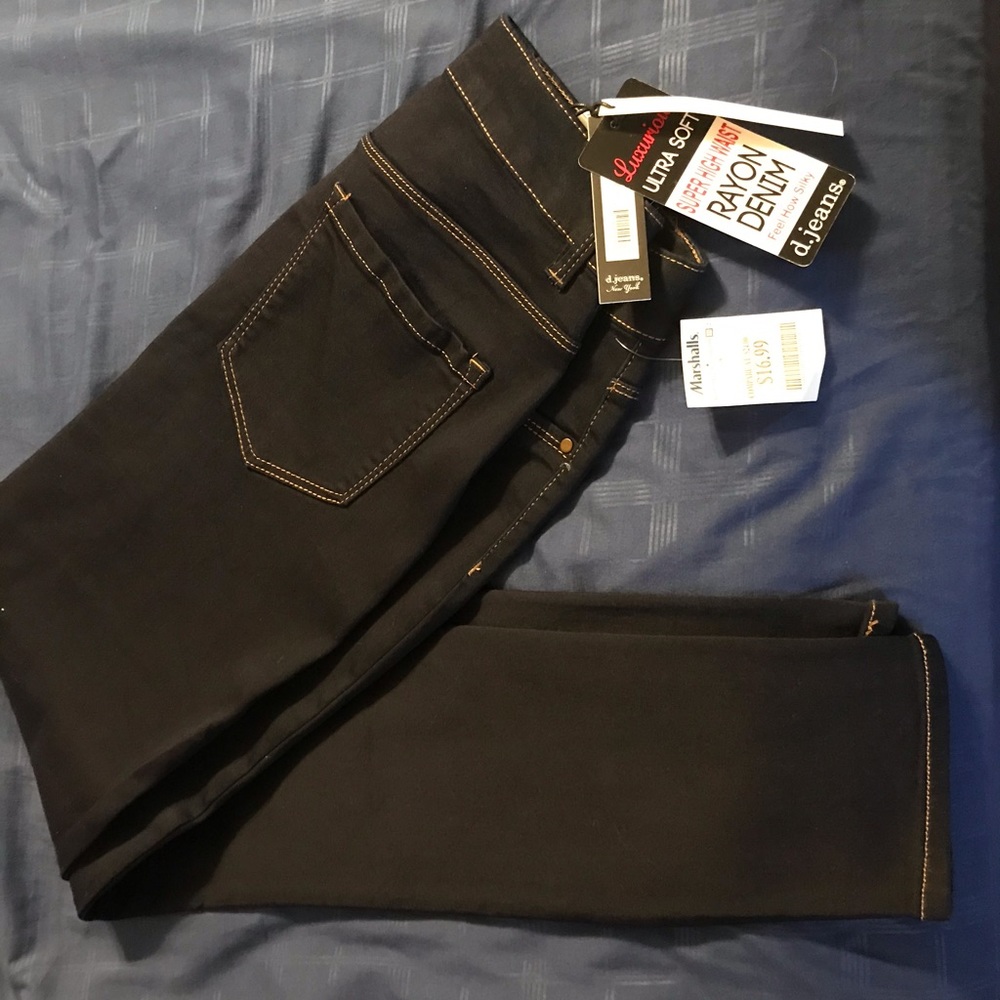 d.jeans skinny jeans size 14 dark wash